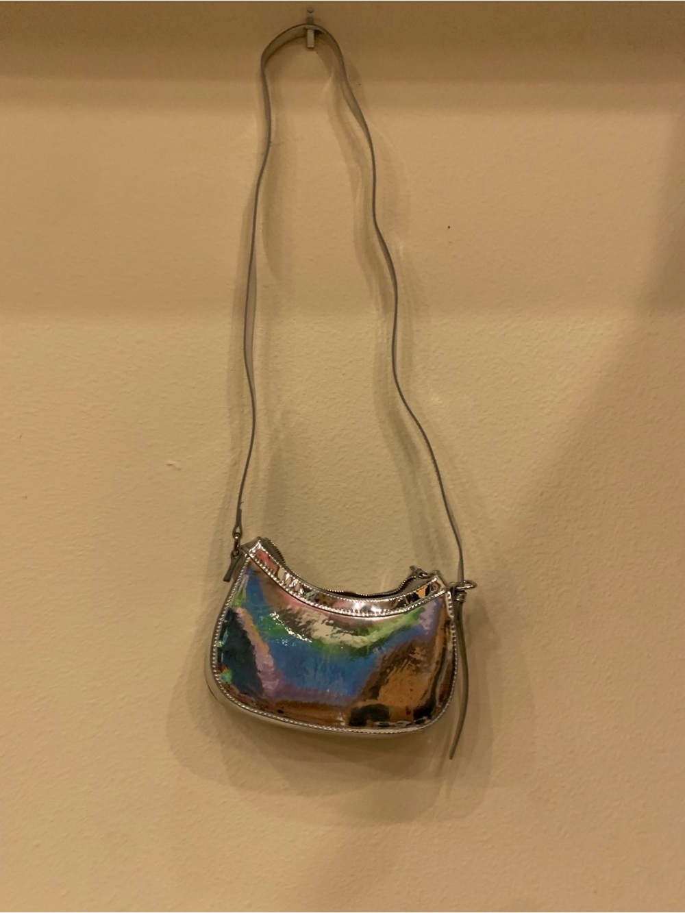 H&M Silver Iridescent Shoulder Bag - Women